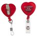 Heart Retract-A-Badge
