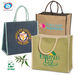 Natural Vegetable Fiber Jute Tote Bag with Rope Handles