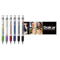 Clear Banner Pen Features a 2-Sided Pull-Out Message Hidden Inside the Barrel! (RUSH Production)