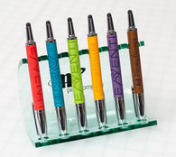 Stylus Pen Wrapped in Rich Italian Synthetic Leather (in 30 colors!) (Combo Tip)