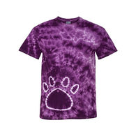 Adult Tie-Dyed Pawprint T-Shirt