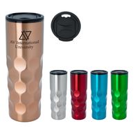 16 oz Stainless Steel Tumbler with Mod Texture with Plastic Liner