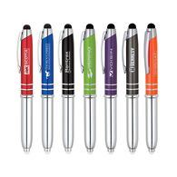 Executive Ballpoint Stylus Pen with LED Light (Separate Tips)