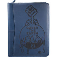 Letter-Size Faux Leather Zippered Padfolio