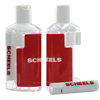2 oz Gel Sanitizer and SPF 15 Lip Balm Snap Together Like Puzzle Pieces - 63.5% Alcohol