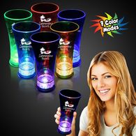 14 oz Plastic Light-Up Pilsner Glass with Multi-Color LEDs