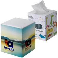 Cube Tissue Box with 80 Virgin Pulp Tissues