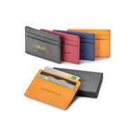 Leather Credit Card Wallet with RFID Protection