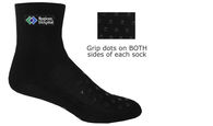 Hospital/Patient Ankle Socks with Grip Dots and Full Color Printed Applique (Fastest Ship)