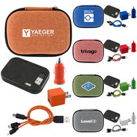 On-The-Go Snow Canvas Power Bank Kit - 4000 mAh, Wall & Car Chargers & Cable - BETTER