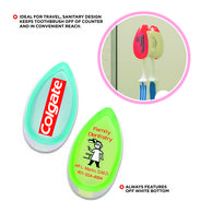 Antibacterial Toothbrush Holder with Suction Cup Attaches to Mirror