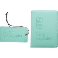 2-Piece Luggage Tag and Travel Wallet Gift Set