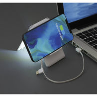 *NEW* Wireless Phone Charger Stand with Built-In 3-in-1 Charging Cable and Storage Compartment 