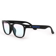 Unisex Blue Light Blocking Glasses - Deluxe Black Frames