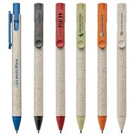 *NEW* Eco-Friendly Wheat Husk Plastic Budget Pen with Full Color Printing