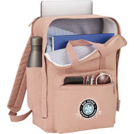 Cotton-Canvas Backpack Holds 15