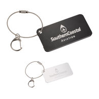 Aluminum Luggage Tag with Rounded Corners