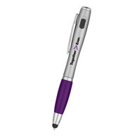 Stylus Pen with LED Flashlight Works with All Tablets and Smartphones (Combo Tip)