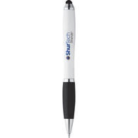 Budget Ballpoint Stylus Pen - White Body (Separate Tips)