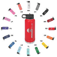 *NEW* Stainless Steel Double-Wall Vacuum-Insulated Bottle With Flip Top And Straw - Low Minimum Order!
