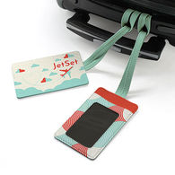 *NEW* Vegan Leather Luggage Tag with Full Color Printing