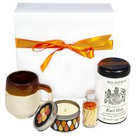 *NEW* Tea Time Gift Box Includes Earl Grey tea, Ceramic Tea Cup, Flower Candle and Matches in a Glass Jar