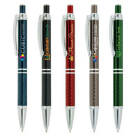 *NEW* Modern Textured Grip Pen with Chrome Trim and Full Color Printing