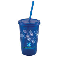 *NEW* 16 oz Double Wall Tumbler with Straw and Wraparound Full-Color Printing