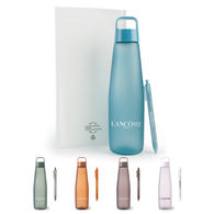 *NEW* Gift Set with Translucent Rubberized Bottle and Matching Pen and a Recycled Poly Pouch
