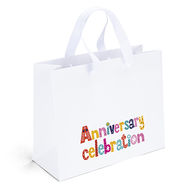 *NEW* Matte-Laminated Paper Bag with Deluxe Ribbon Handles – 10” x 8” - Full-Color Printing