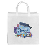 *NEW* 15” x 15” 100% Post-Consumer Recycled Non-Woven Tote - Full-Color Printing