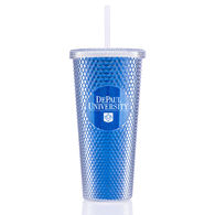 *NEW* 24 oz Studded Clear Tumbler with Glitter Insert