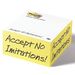 Post-it&reg; Notes Half Cube - 4" x 4" x 2"